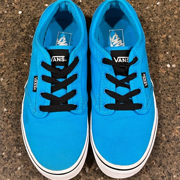 YOUTH VANS SIZE 4–SUPER COOL BLUE—GREAT USED CONDITION—CLEAN—UNISEX 💙💙 - Picture 5 of 13